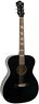 Ros-7-mbk Recording King Dirty Acoustic Guitar In Matte Black 840246041258