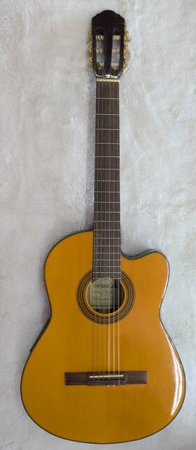 Sct-450ce Samick Vintage Sct-450 Ce Classical Acoustic Electric Cutaway Guitar