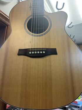 036424 Seagull 6-string Heart Of Wild Cherry Cw Folk Acoustic-electric Guitar