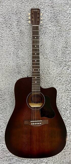051687 Seagull Art And Lutherie Americana Bourbon Burst Cw Presys Ii Acoustic Electric Guitar