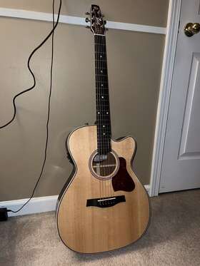 051946 Seagull Guitars Maritime Sws Ch Cw Presys Ii Acoustic-electric Guitar - Natural