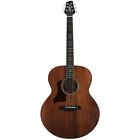 St-mh-aej-lh Sawtooth Mahogany Series Solid Top Jumbo 811513008106