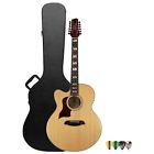 St-mpl-aejc-12-lh-kit-1 Sawtooth Solid Spruce Top Jumbo Cutaway String Acoustic 811513009103