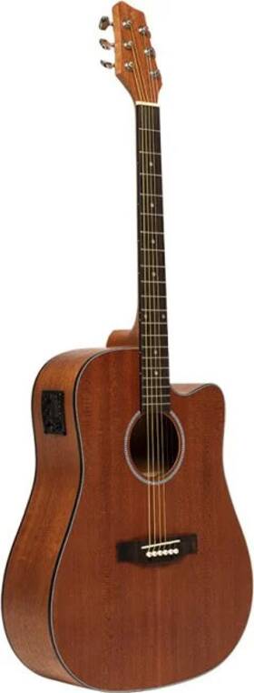 Sa25 Stagg 882030262036 Electro-acoustic Dreadnought Guitar With Cutaway