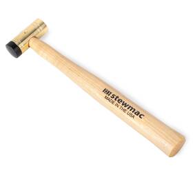 Stewmac 840014768394 6oz Guitar Fretting Hammer Radiused Brass And Replaceable Low-dent