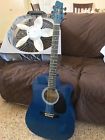 Sw203cetu-tb Stagg Guitar Blue Perfect Condition Tuner