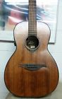 T77pe Lag Tramontane Parlor Acoustic Electric Guitar With Open Headstock