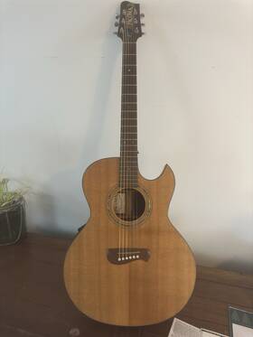Em-10ce4 Tacoma Acoustic Electric Guitar / Made In Usa Fishman Rare