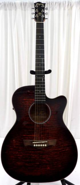 Tw32-eq Tagima Translucent Brown Acoustic/electric Guitar 6 String Right Handed