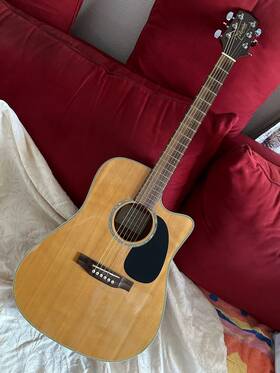 Ameg536sc Takamine G Series 6 String Electrified Guitar With Hard Case