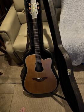 Cb7evn-c Takamine Natural Series Dreadnought Acoustic-electric Guitar With Hard C