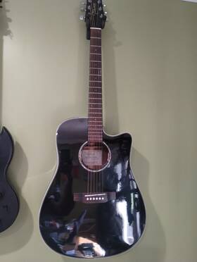 E6531ssc Takamine G Series Acoustic Electric Guitar Gloss Black Finish 2006 Model