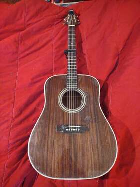 Ef369 Takamine Acoustic Electric Guitar Model Solid Rosewood Very Rare Bird