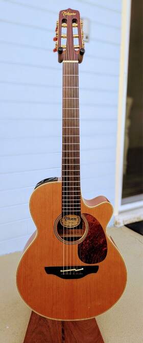 En-32c Takamine 1994 Acoustic Electric Guitar En32c Beautiful Condition