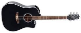 Gd34ce-blk Takamine Gd34ceblk Solid Top 6-string Acoustic Electric Guitar With Bag Black