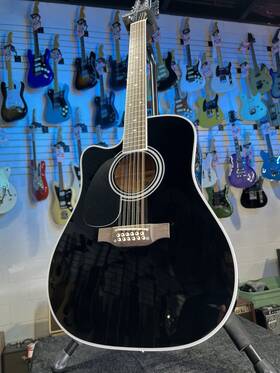 Jef381sclh Takamine Jef381sc Legacy Dreadnought 12-string Acoustic Electric Black 574