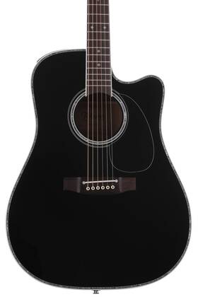 Jtakef341dx Takamine Jef341dx Dreadnought Acoustic-electric Guitar - Black