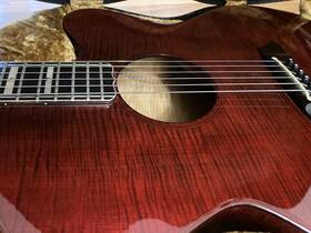 Pt-015-st Takamine 1982 Solid Flamed Maple Arched Top And Back Acoustic Guitar