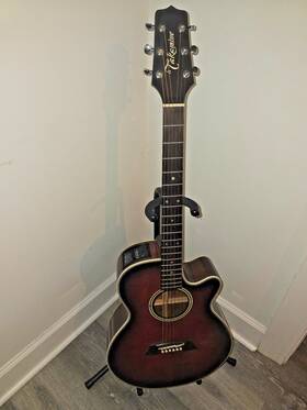 Pt-106 Takamine Electric/acoustic Guitar With Hard Shell Case