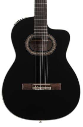 Takgc6ceblk Takamine Gc-6ce Nylon String Acoustic-electric Guitar - Black