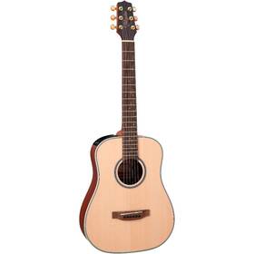 Takamine Takgp3hsens Takamini Gp3hse Ns Dreadnought Acoustic Electric Guitar Natural Satin