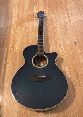 Ts98c Takamine Jasmine Acoustic Electric Guitar Green 6 String Right Handed
