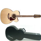 Takgj72ce12nat-a Takamine Jumbo Cutaway Guitar Natural Gloss
