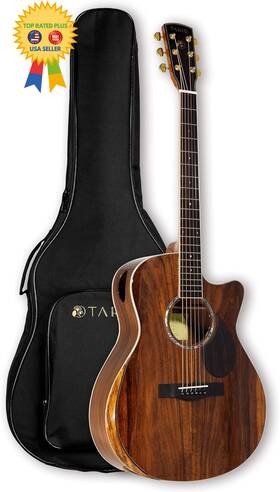 Gsg-990ceq Tario 41ftft Electric Acoustic Antique Guitar Solid Acacia Top Purple