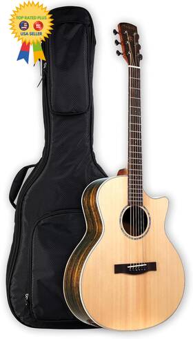 Pra-220ceq Tario 41ftft Electric Acoustic All Solid Guitar Spruce Top Nature