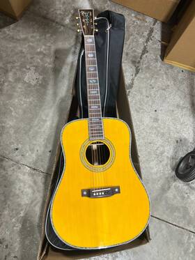 Xy-001 Tario Open Box Acoustic Guitar Solid Spruce Top India Rosewood Back And Sid