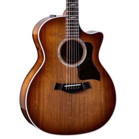 00887766122487 Taylor 424ce Special Edition Acoustic-electric Guitar - Walnut Shaded Edgeburs