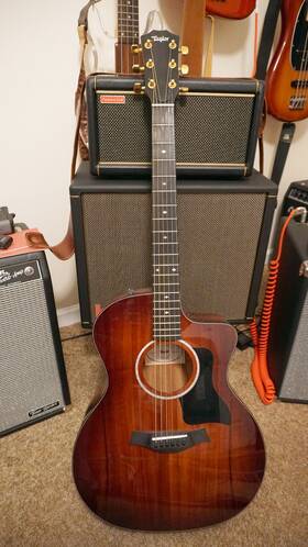 0115122300 Taylor 224ce Dlxk Acoustic Electric Hawaii Koa Guitar