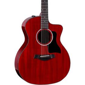 224ce-se-red Taylor 224ce Mahogany Se Grand Auditorium Acoustic-electric Guitar Trans Red