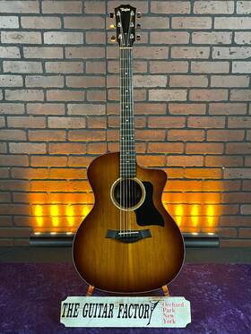 224cekdlx-0609-u Taylor 2017 224ce-k Dlx Acoustic Guitar - Shaded Edgeburst With Hard Case