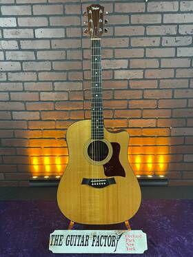 310ce-0715-u Taylor 2001 310-ce Natural Acoustic Electric Fishman Version Usa With Hard Case