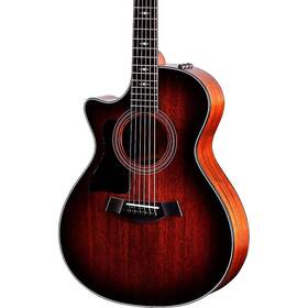 322ce-lh-22 Taylor 322ce Grand Concert Left-handed A/e Guitar Shaded Edge Burst