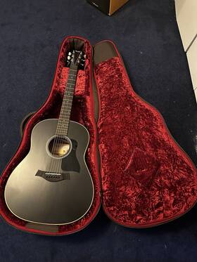 Ad17e Taylor 887766116035 American Dream Grand Pacific Acoustic-electric Guitar Black Top