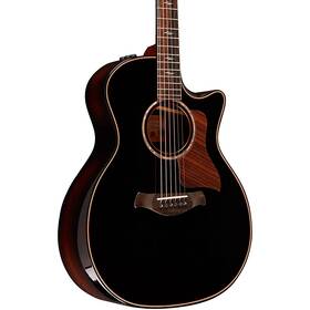 814ce Taylor 887766122593 Builders Edition Grand Auditorium A/e Guitar Blacktop