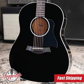 Taylor 887766125877 217e-blk Plus Grand Pacific Acoustic/electric Guitar - Black With Aerocas