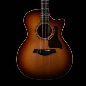 414ce Taylor 887766134602 Studio Shaded Edgeburst Acoustic Electric Guitar With Soft Case