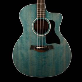 214ce Taylor 887766136781 Special Edition Plus Trans Blue Top With Gig Bag