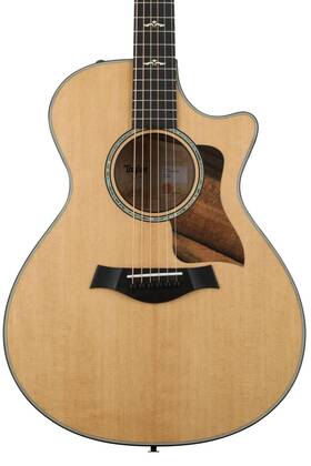 A602001111003697122 Taylor 612ce Acoustic-electric Guitar - Natural Top Brown Sugar Stain Back And