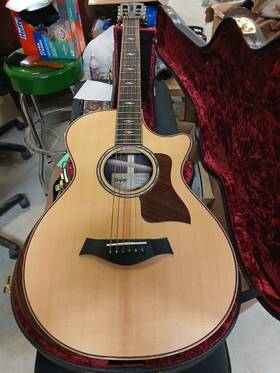 A80402611100007a000 Taylor 812ce 12-fret Acoustic-electric Guitar - Natural With V-class Bracing