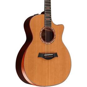 C14ce-b4022 Taylor Custom Cedar-red Ironbark Grand Auditorium A/e Guitar Red Mahogany