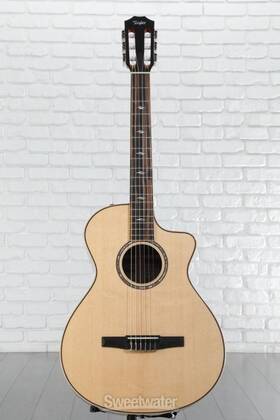 C801001303800077000 Taylor 812ce-n Grand Concert Nylon-string Guitar - Natural