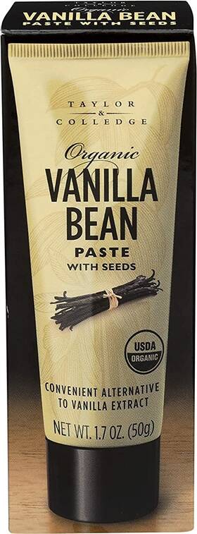 Tc00505 Taylor & Colledge And Organic Vanilla Bean Paste With Seeds 1.7oz Tube