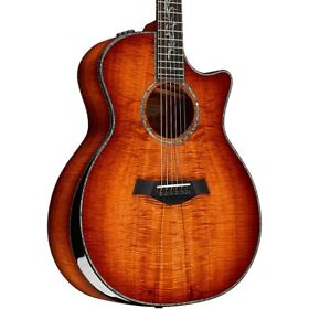Custom-catch01 Taylor Custom #01 Hawaiian Koa Grand Auditorium A E Guitar Light Shaded Edg Brst