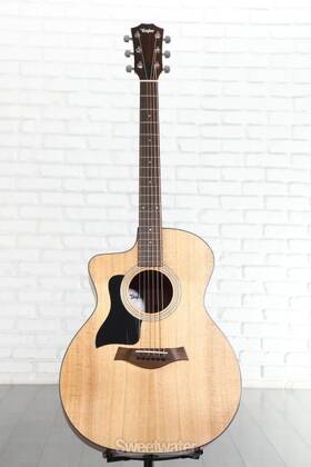 Taylor F104002111017931000-2990 114ce Left-handed Acoustic-electric Guitar - Natural Sapele