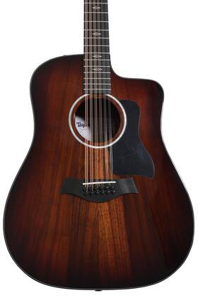 Fs02100111007880084 Taylor 260ce-k Dlx Acoustic-electric Doce Doble - Shaded Edgeburst