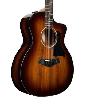 264ce-k Taylor Guitars 887766126713 Dlx Koa 12-string Acoustic-electric Guitar - Shaded Edgeburst